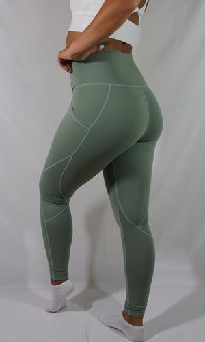 Sage Green - Women's V2 Slick Pocket Leggings